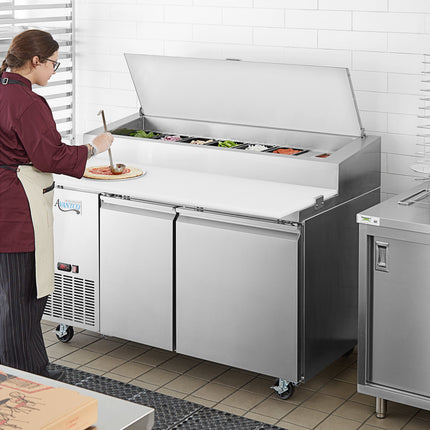 Bàn sơ chế pizza có ngăn lạnh Avantco SSPPT-260 152 cm 2 cửa