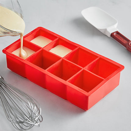 Khuôn đá silicone đỏ 8 ngăn viên 5 cm Choice