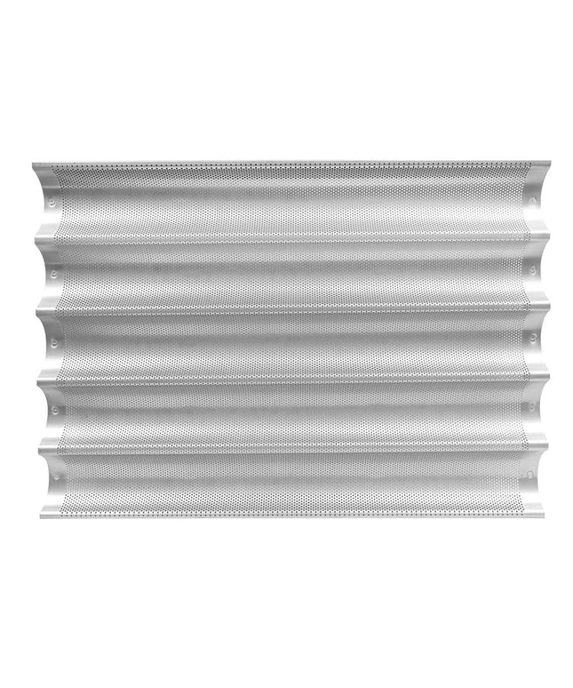 Khay Nướng Bánh Mì Baguette Chicago Metallic 49035 5 Rãnh 7.6 x 65.4 cm Nhôm 16 Gauge
