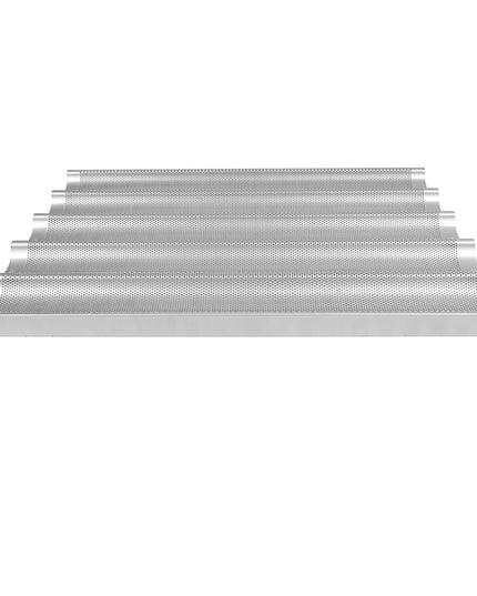 Khay Nướng Bánh Mì Baguette Chicago Metallic 49035 5 Rãnh 7.6 x 65.4 cm Nhôm 16 Gauge