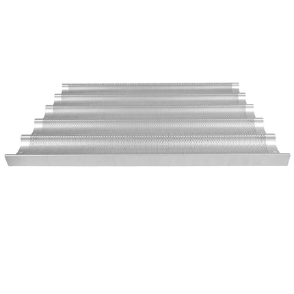 Khay Nướng Bánh Mì Baguette Chicago Metallic 49035 5 Rãnh 7.6 x 65.4 cm Nhôm 16 Gauge