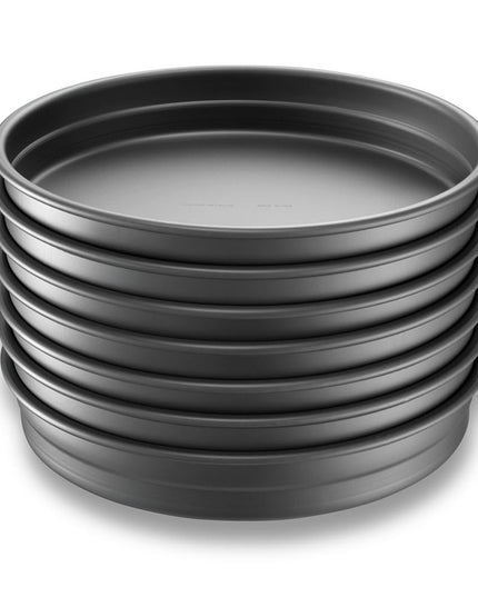 Chảo Pizza Sâu Chicago Metallic 75140 35.6 cm BAKALON Thép Anốt 14 ga Không Phủ
