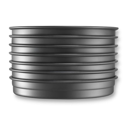 Chảo Pizza Sâu Chicago Metallic 75140 35.6 cm BAKALON Thép Anốt 14 ga Không Phủ