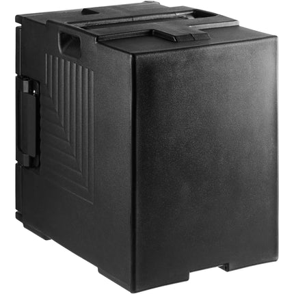 Thùng giữ nhiệt cách nhiệt nạp trước Choice đen - chứa 6 khay full-size