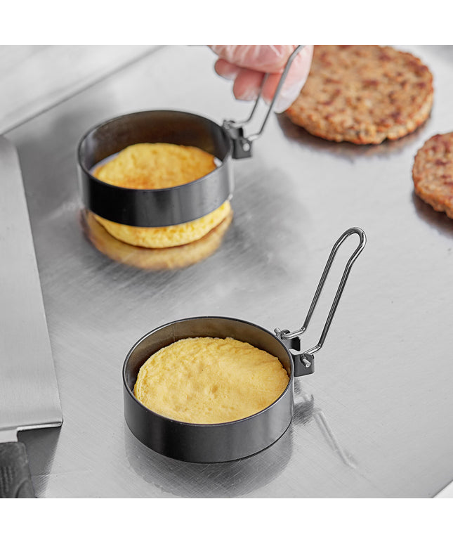 Khuôn tráng trứng chống dính Choice 7,6 cm kèm tay cầm gập - Gói 2 cái