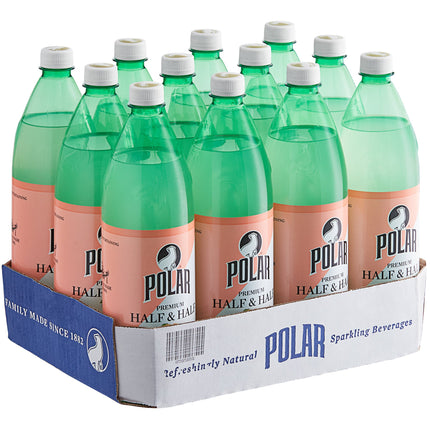 Nước có ga vị bưởi và chanh Polar 1 lít - Thùng 12 chai