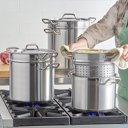 Bộ nồi luộc mì thép không gỉ đáy nhôm Vigor SS1 Series 18,9 lít