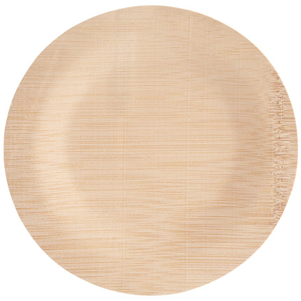 Đĩa tre tròn phân hủy sinh học EcoChoice 18 cm - Gói 100 cái