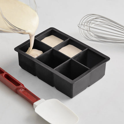 Khuôn đá silicone 6 ngăn viên 5 cm Choice màu đen