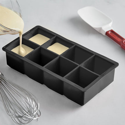 Khuôn đá silicone đen 8 ngăn viên 5 cm Choice