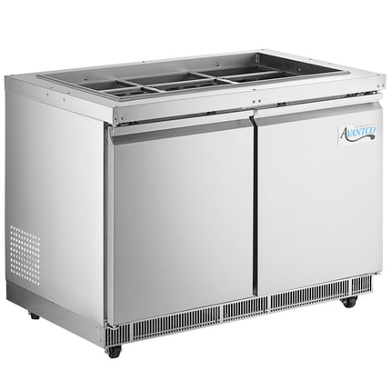 Quầy salad / bàn giữ lạnh thực phẩm thép không gỉ Avantco SS-CFT-48-HC 122 cm