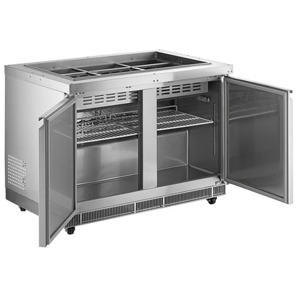 Quầy salad / bàn giữ lạnh thực phẩm thép không gỉ Avantco SS-CFT-48-HC 122 cm