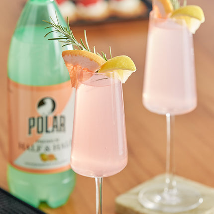 Nước có ga vị bưởi và chanh Polar 1 lít - Thùng 12 chai