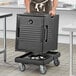 Thùng giữ nhiệt cách nhiệt nạp trước Choice đen - chứa 6 khay full-size