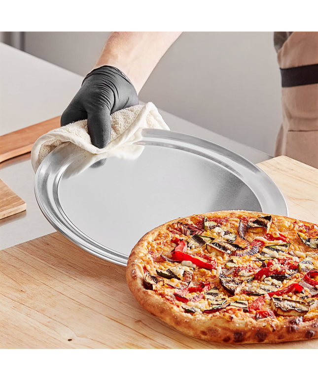 Khuôn pizza nhôm vành rộng Choice 28 cm