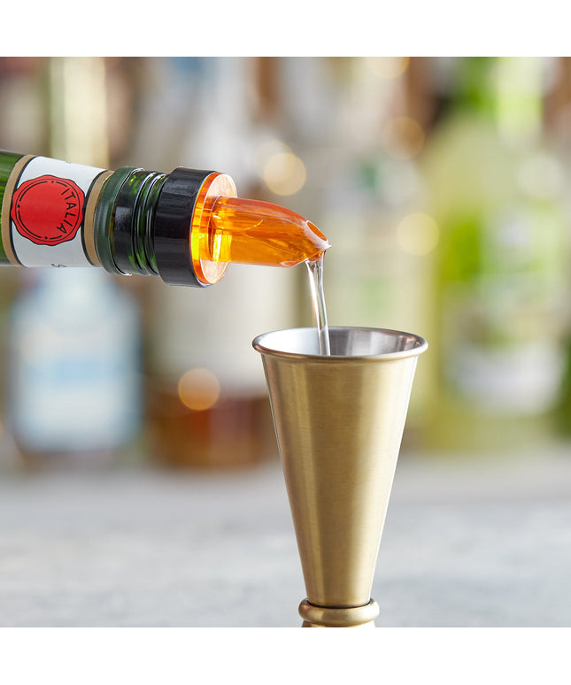 Vòi rót rượu Choice màu hổ phách có vòng cổ - Gói 12 cái