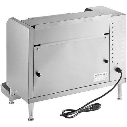Máy nướng bánh mì kẹp băng chuyền tiếp xúc đứng Avantco BT18A - 120V, 1600W