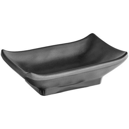 Chén chấm melamine đen mờ Acopa Izumi 44 ml - Vỉ 12 cái