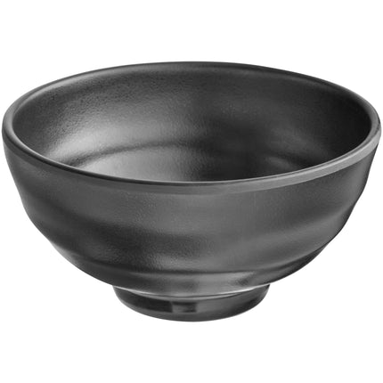 Tô cơm melamine đen mờ Acopa Izumi 237 ml - Túi 12 cái