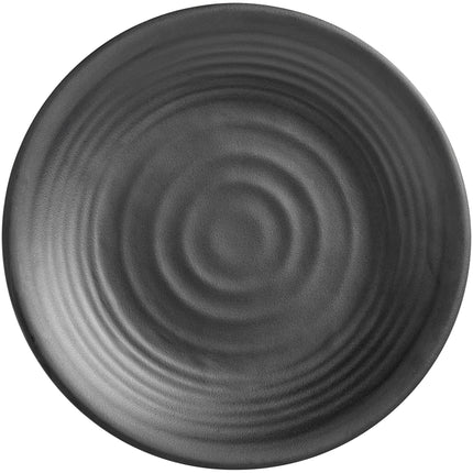 Đĩa coupe melamine đen mờ Acopa Izumi 15 cm - Gói 12 cái