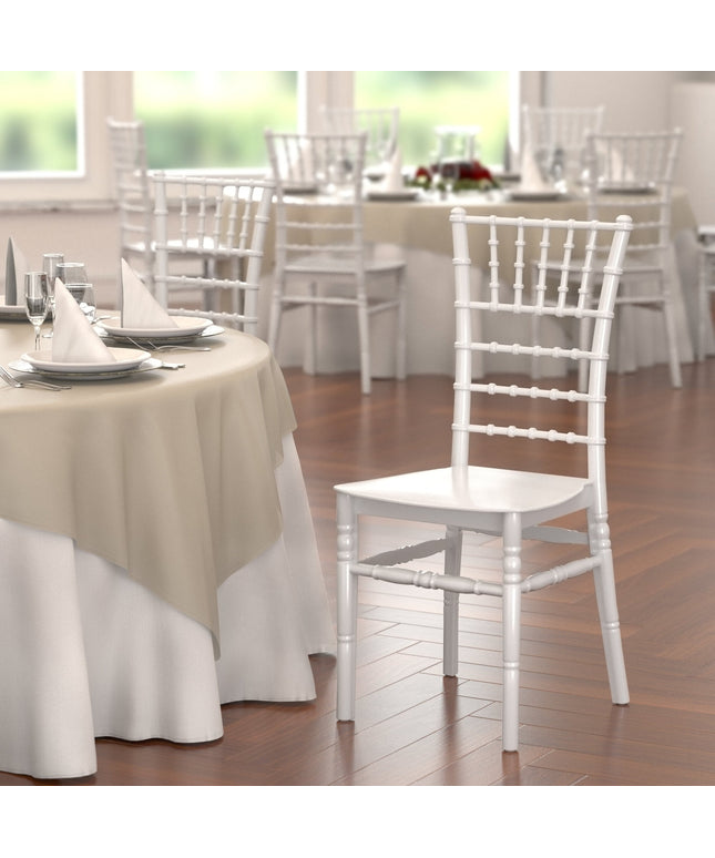 Ghế tiệc Lancaster bàn & Seating trắng Resin ghế Chiavari
