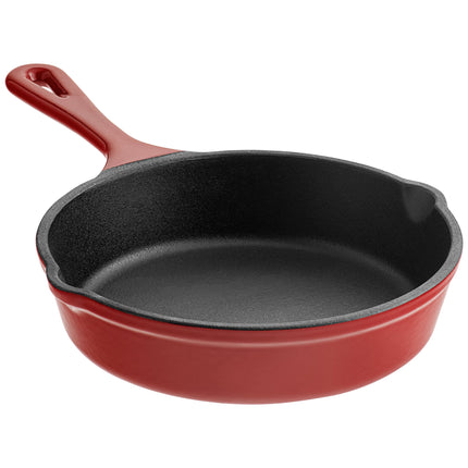 Chảo gang mini tráng men Valor màu táo nam việt quất 15 cm