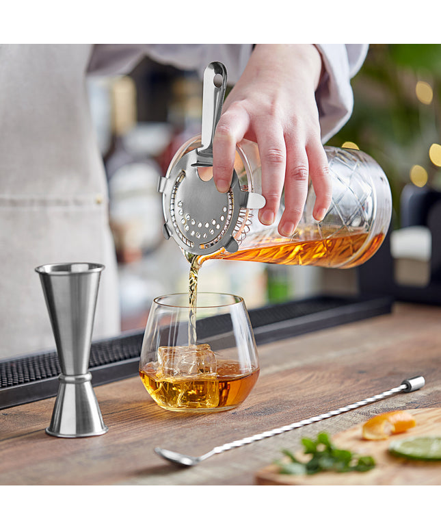 Bộ ly khuấy cocktail 4 món Acopa 739 ml với phụ kiện bạc