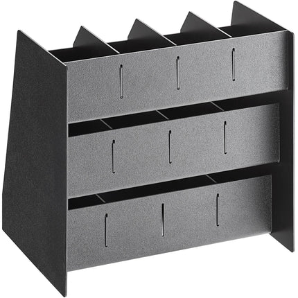 Giá đựng gia vị để bàn 11 ngăn ServSense màu đen 40,6 x 30,5 x 38,1 cm