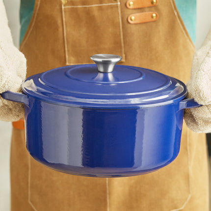 Nồi gang tráng men Valor màu xanh thiên hà 6,6 lít