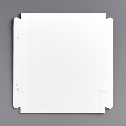 Hộp đựng bánh 2 mảnh giấy gợn sóng 30 x 30 x 15 cm màu trắng - Thùng 25 cái