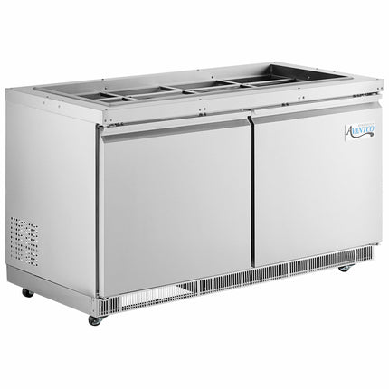 Bàn salad bar lạnh thép không gỉ Avantco SS-CFT-60-HC 152 cm