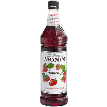 Siro tạo hương / trái cây dâu tây Monin Premium 1 lít - Thùng 4 chai