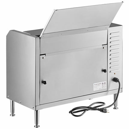 Máy nướng bánh mì băng tải tiếp xúc dọc Avantco BT18AXL, khay nạp dài - 120V, 1600W