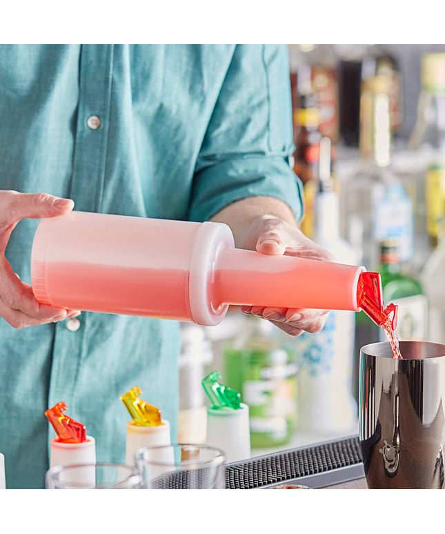 Chai rót Choice 1 lít nắp lật màu đỏ và nắp vặn