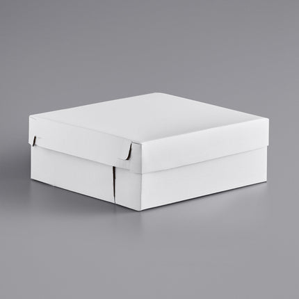 Hộp bánh gợn sóng 2 mảnh 41 x 41 x 15 cm trắng - Thùng 25 cái