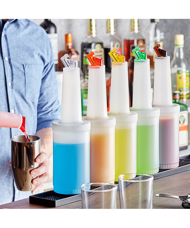 Bộ bình rót nắp lật nhiều màu Choice 946 ml - Gói 6 cái