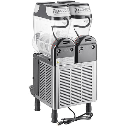 Máy làm đá xay / slushy đôi rót tay Narvon SM2 11 lít mỗi bồn - 115V