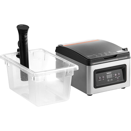Bộ sous vide Galaxy gồm máy hút chân không, máy nấu tuần hoàn và bồn nước 19 lít