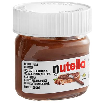 Nutella bơ hạt phỉ hũ thủy tinh mini 25 g - Thùng 64 cái