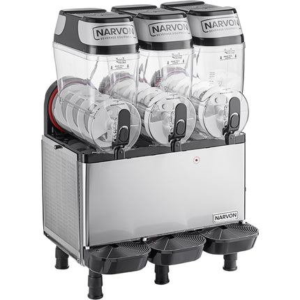 Máy làm đá xay / slushy / đồ uống đông lạnh Narvon SM3 ba bồn 11,4 lít, kiểu rót - 115V