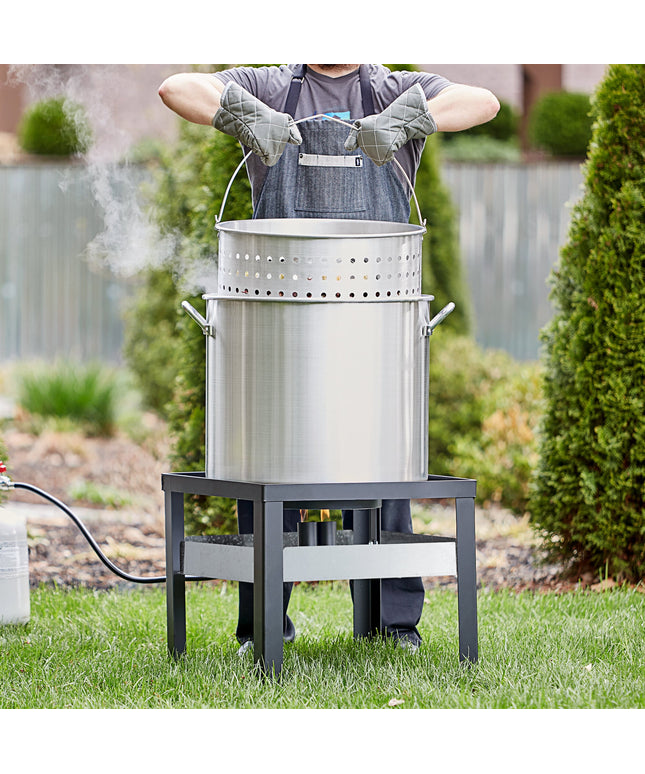 Bộ nồi luộc/hấp hải sản ngoài trời bằng nhôm Backyard Pro 94,6 lít - 110.000 BTU
