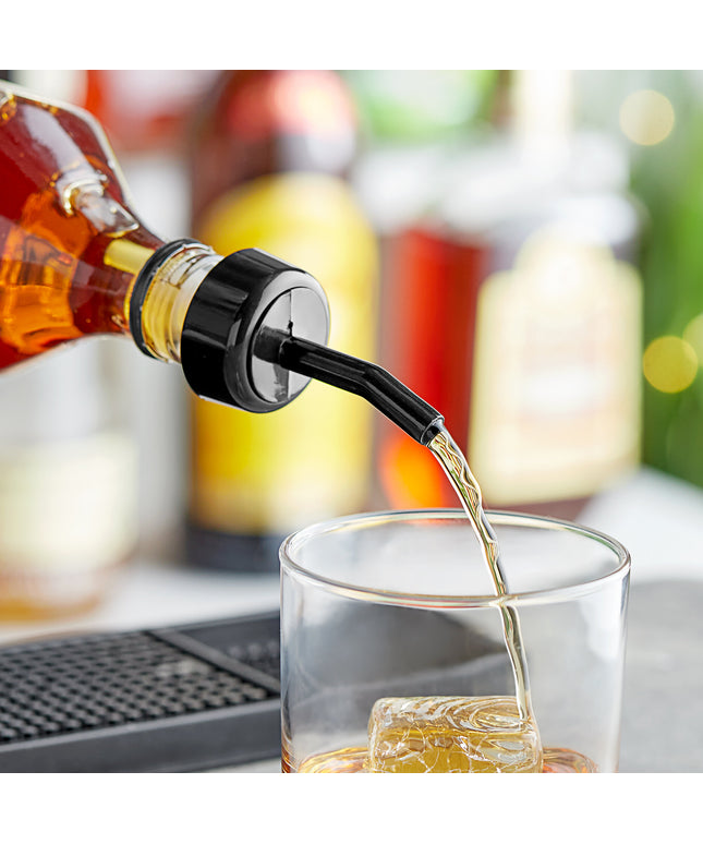 Vòi rót whisky Choice màu đen có vòng cổ - Gói 12 cái