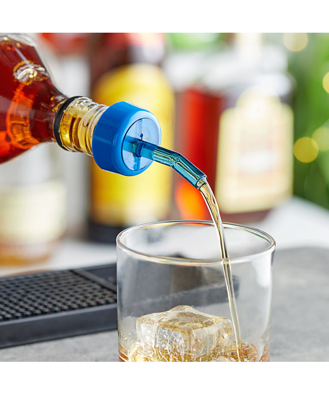 Vòi rót whisky Choice màu xanh dương có vòng cổ - Gói 12 cái