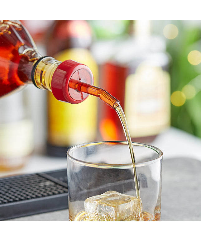 Vòi rót whisky Choice màu đỏ có vòng cổ - Gói 12 cái