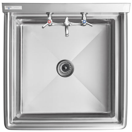 Bồn rửa thương mại Steelton 75 cm 1 khoang kèm vòi