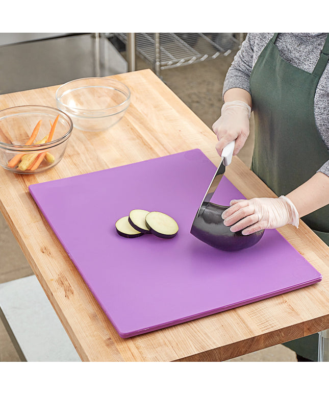Thớt nhựa polyethylene tím Choice 61 x 46 x 1,3 cm