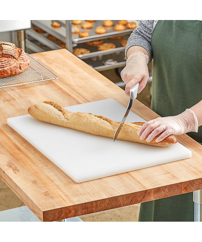 Thớt nhựa polyethylene trắng Choice 51 x 38 x 1,9 cm