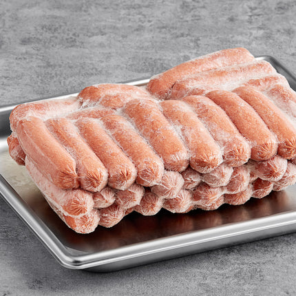 Thịt và hải sản Nathan's Famous 8,9 cm 43 g Beef Slider Franks với Buns - Thùng 48 cái