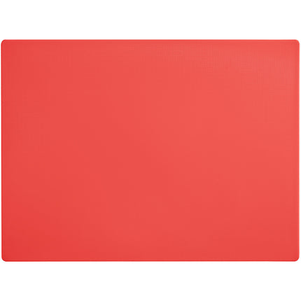 Thớt nhựa polyethylene đỏ Choice 61 x 46 x 1,3 cm