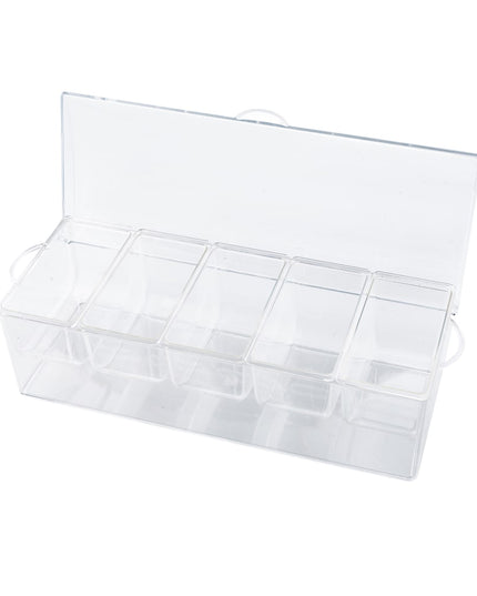 Khay Trang Trí Quầy Bar 5 Ngăn Tablecraft 10007 Nắp Phẳng Bản Lề